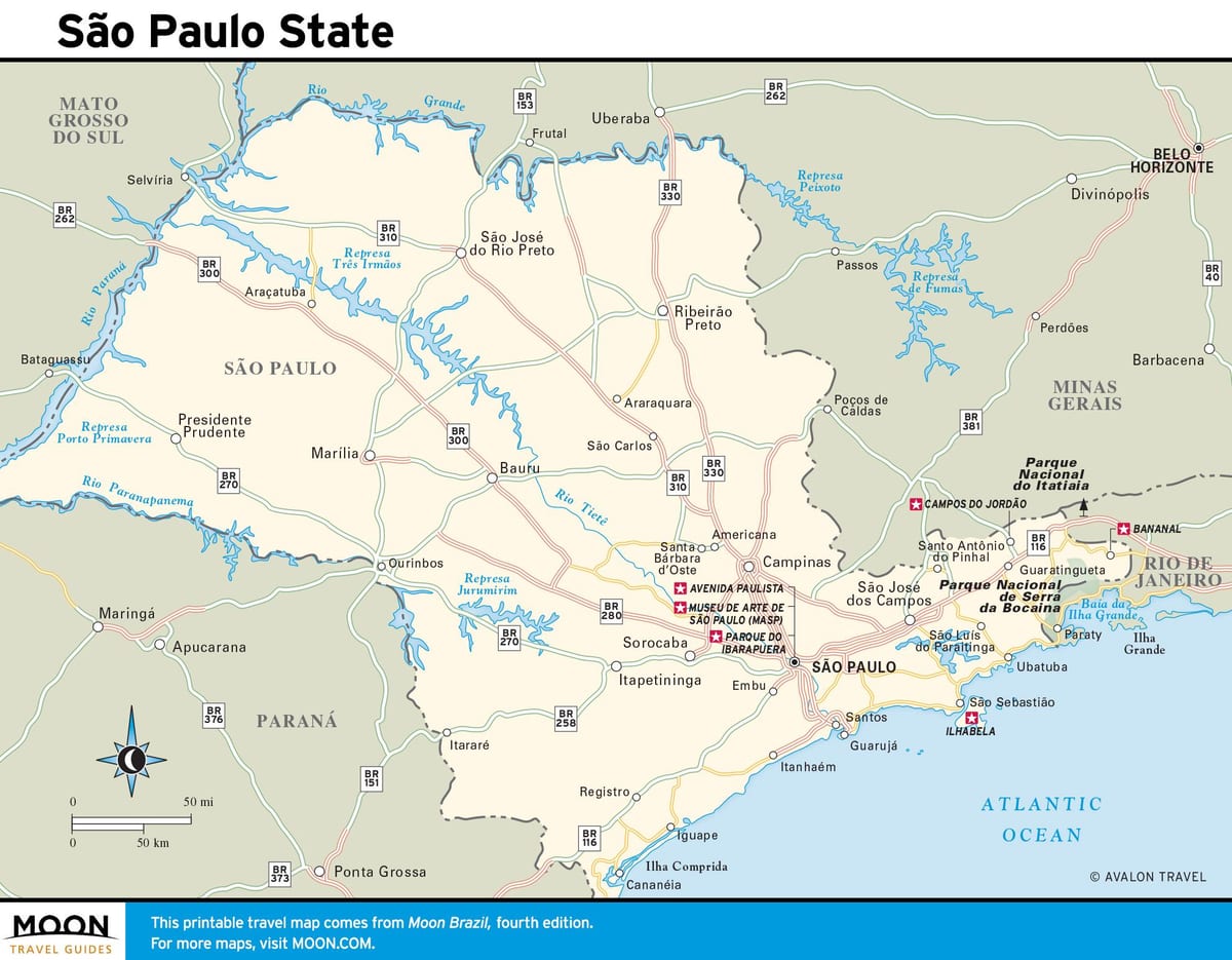 São Paulo state نقشه