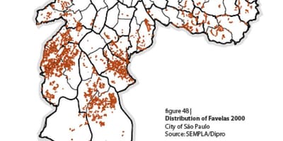 نقشه از سائو پائولو favelas