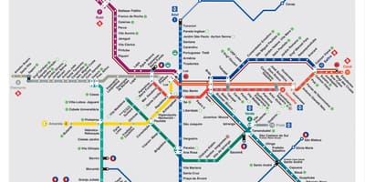 São Paulo, نقشه حمل و نقل